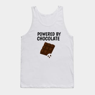 powered by chocolate Tank Top